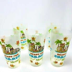 Set of 5 Summer Outdoor Cups